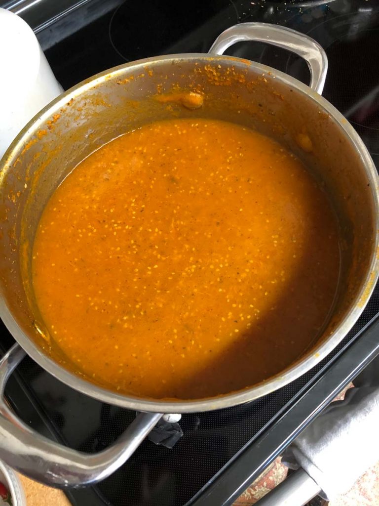 Tomato Sauce Cooling