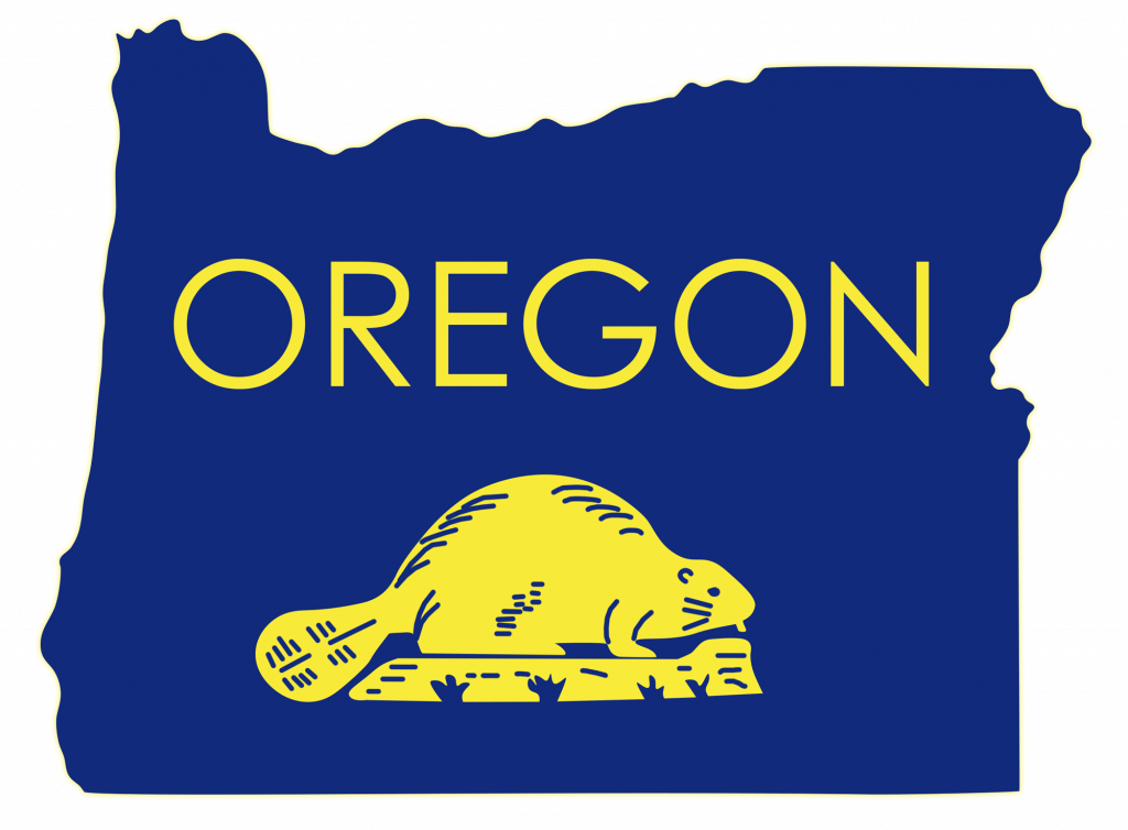 State of Oregon with Beaver icon
